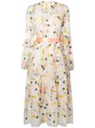 Erdem Floral Embroidered Midi Dress - White