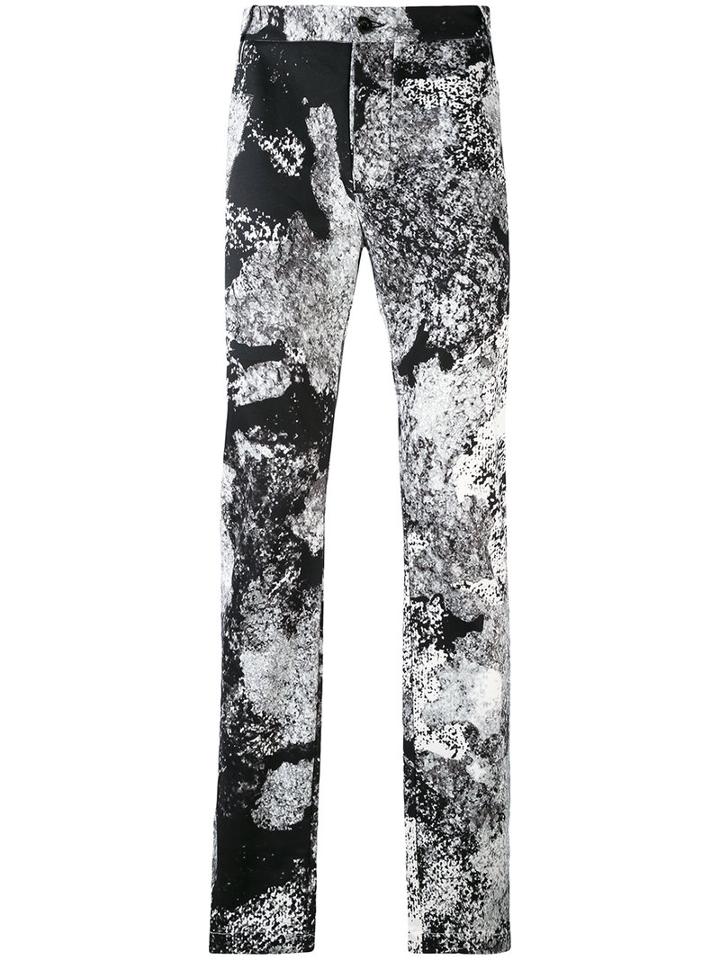 Lost & Found Ria Dunn - Printed Slim-fit Trousers - Men - Cotton/spandex/elastane - S, Black, Cotton/spandex/elastane