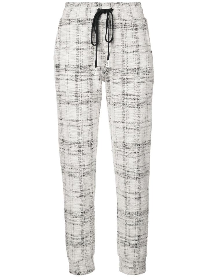Haculla Signature Eyes Tweed Joggers - White