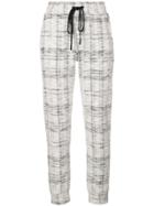 Haculla Signature Eyes Tweed Joggers - White