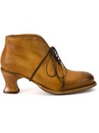 Cherevichkiotvichki Chunky Heel Brogue Boots - Yellow & Orange