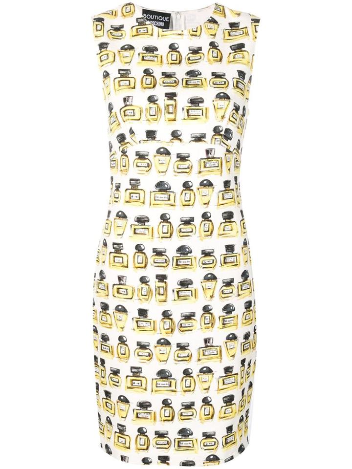 Boutique Moschino Fitted Mini Dress - White