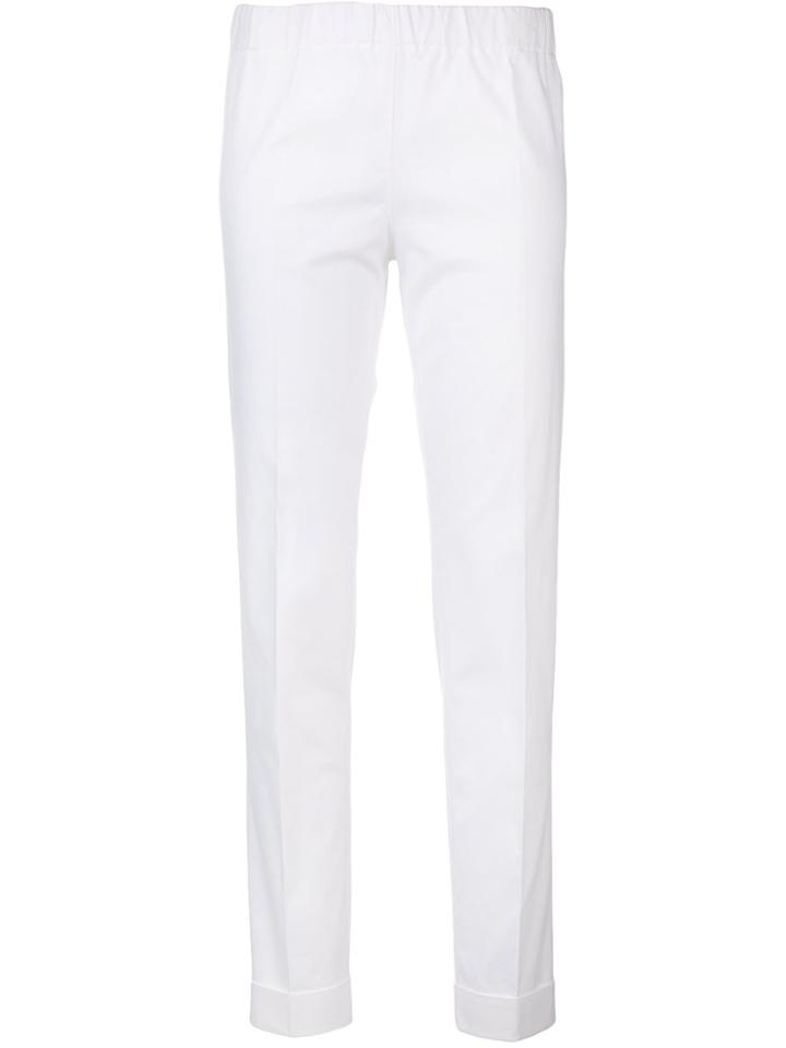 P.a.r.o.s.h. Slim-fit Tailored Trousers - White