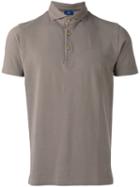 Barba High Neck Polo Shirt, Men's, Size: 50, Brown, Cotton
