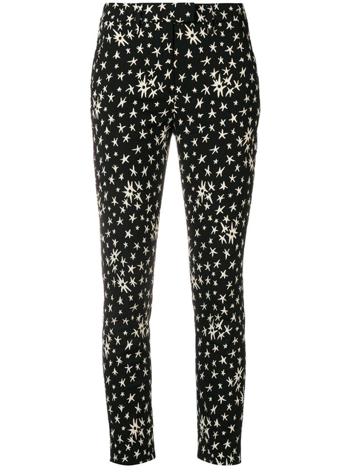 Dondup Star Print Trousers - Black