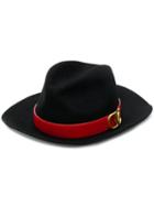 Valentino Vring Fedora Hat - Black