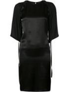 Ann Demeulemeester Shift Dress, Women's, Size: 34, Black, Silk
