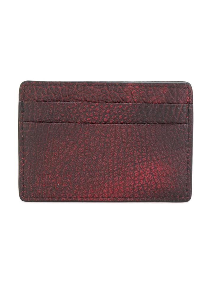 Versace Medusa Embellished Cardholder - Red