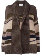 Closed Striped Cardigan, Women's, Size: Xs, Brown, Wool/alpaca