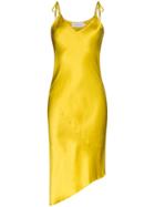 Marques'almeida Asymmetric Silk Slip Dress - Yellow