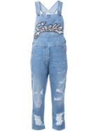 Gaelle Bonheur Distressed Denim Dungarees