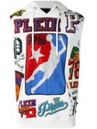 Philipp Plein - Hooded Basket Ball Printed Gilet - Men - Cotton - S, White, Cotton