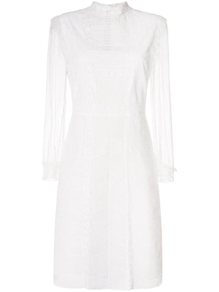 Burberry Lace Panel Dress - White