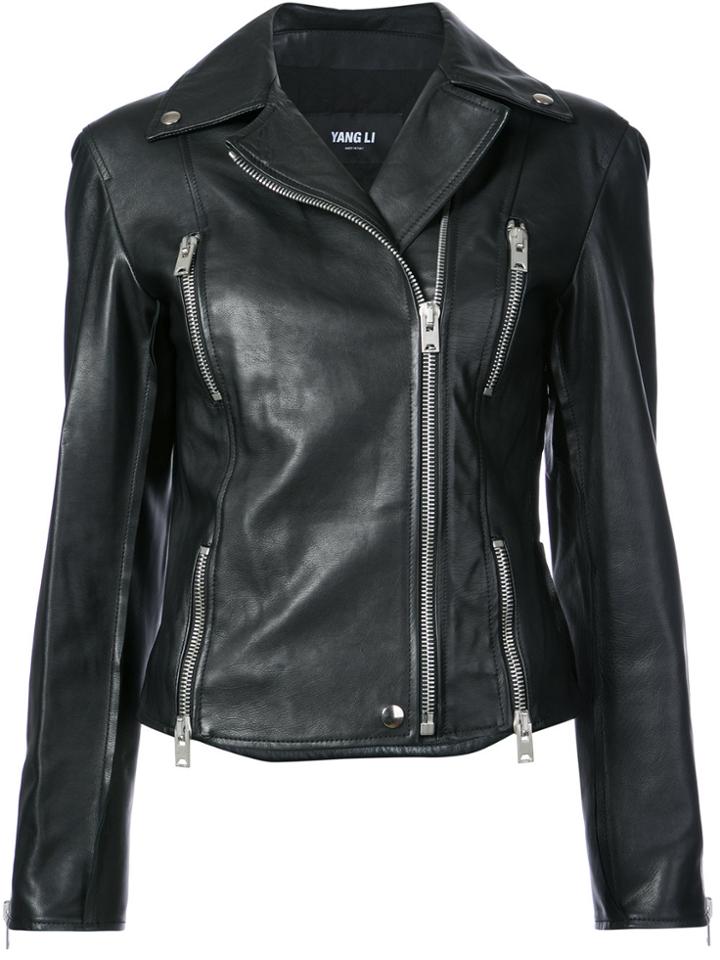 Yang Li Biker Jacket - Black