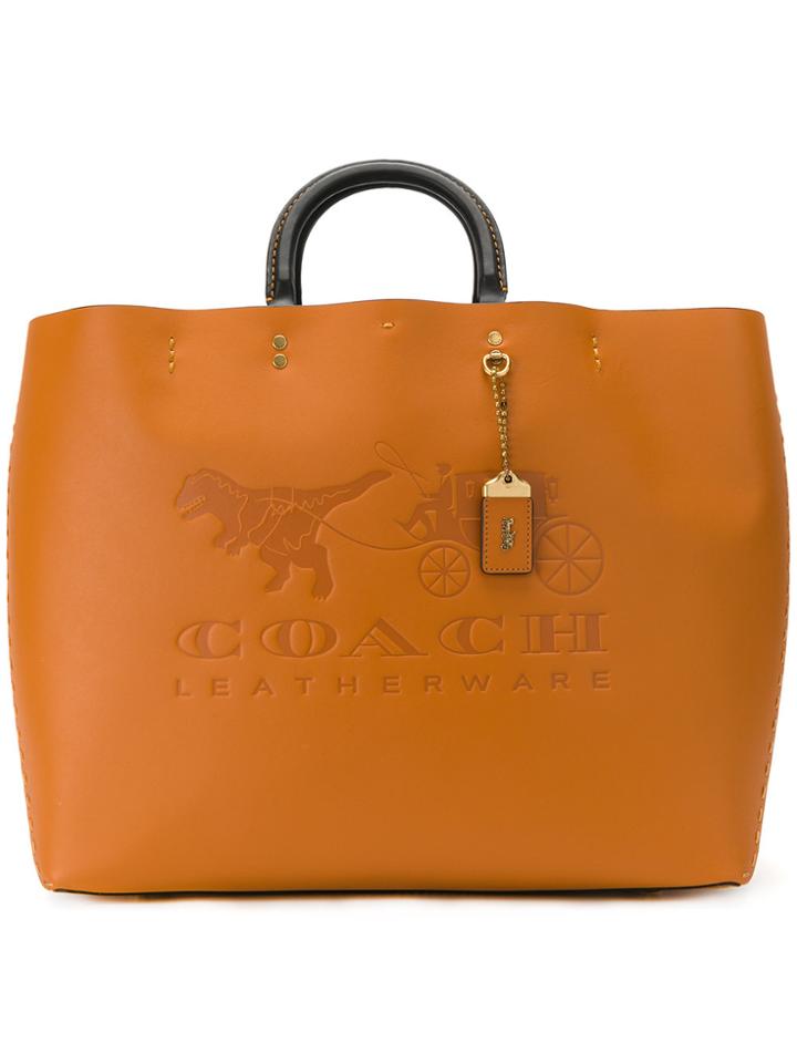 Coach Rogue Tote 38 - Yellow & Orange
