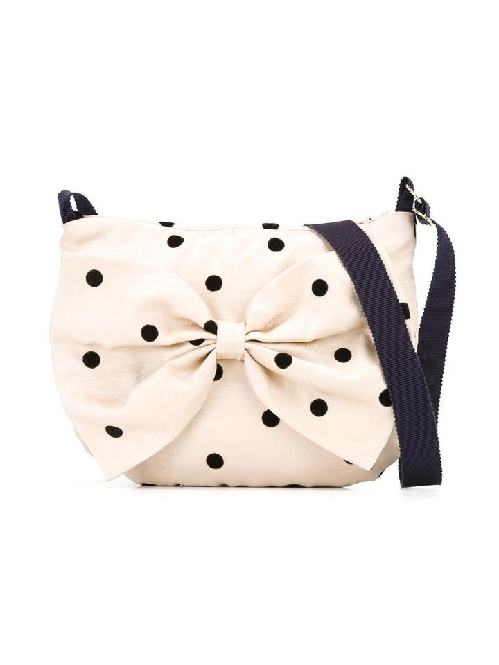 Hucklebones London Polka Dot Shoulder Bag, Girl's, Nude/neutrals