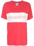 Zoe Karssen Bicolor Logo Print T-shirt - Red