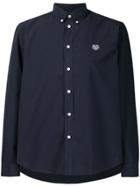Kenzo Plain Logo Shirt - Blue