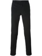 Incotex Skinny Fit Trousers, Men's, Size: 48, Black, Cotton/spandex/elastane