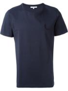 Carven Embroidered Logo T-shirt, Men's, Size: Xl, Blue, Cotton