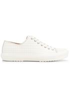 Both Textured Low-top Sneakers - White
