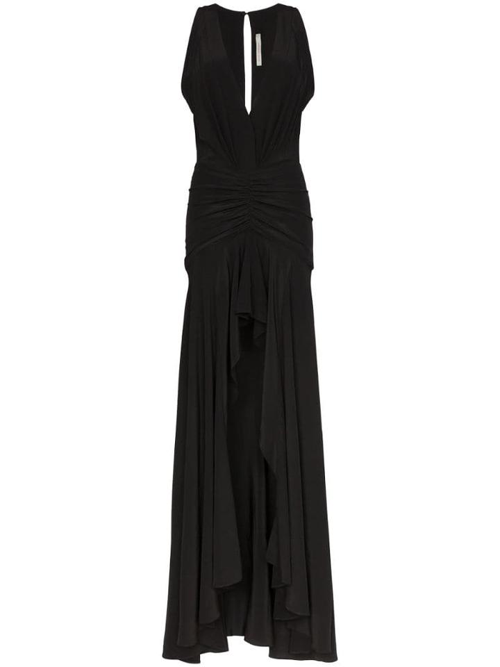 Silvia Tcherassi Antionette Plunge-neck Gown - Black