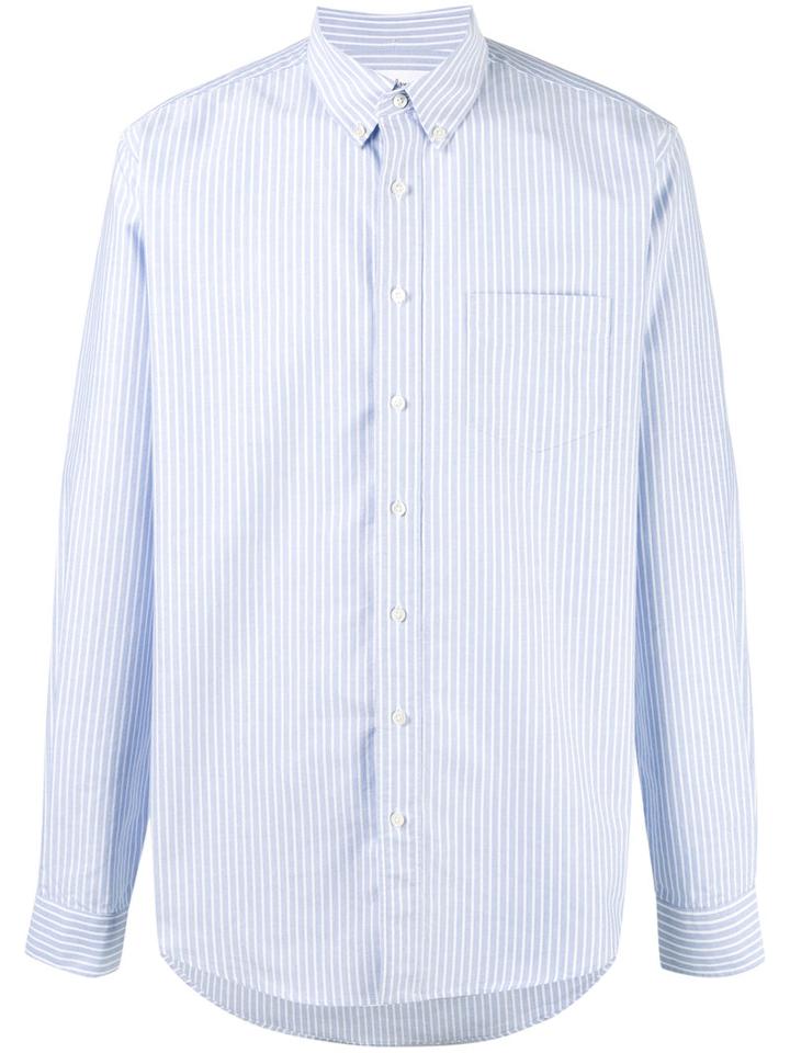 Schnaydermans - Striped Shirt - Men - Cotton - S, Blue, Cotton