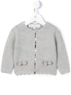 Tartine Et Chocolat - Pom Detailed Cardigan - Kids - Cotton/cashmere - 9 Mth, Grey