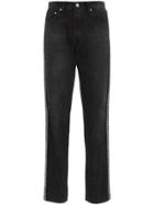 Christopher Kane Rhinestone Embellished High Waisted Jeans - Black