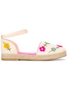 Stella Mccartney Kids Felt Flower Espadrilles - Nude & Neutrals