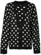 Rta Polka Dot Print Cardigan - Black