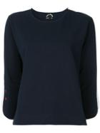 The Upside Side Stripe Sweater - Blue