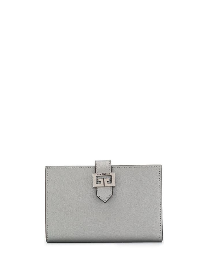 Givenchy Logo Plaque Wallet - Grey