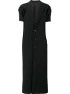 Yohji Yamamoto Long Fit Blazer, Women's, Size: 2, Black, Cupro/wool