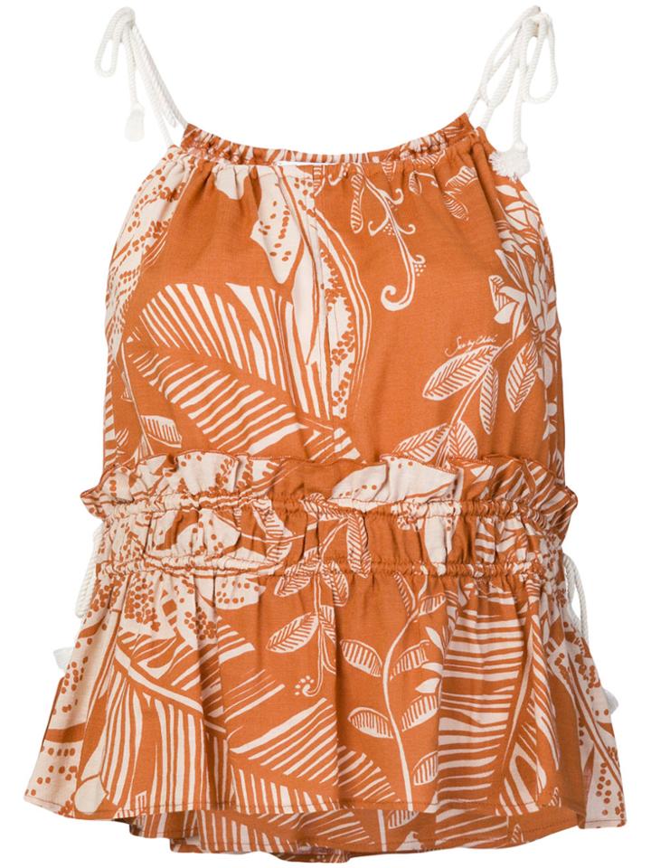 See By Chloé Patterned Vest Top - Brown