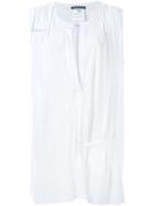 Ann Demeulemeester Sleeveless Pleated Top