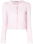 Ermanno Scervino Fitted Cropped Jacket - Pink & Purple