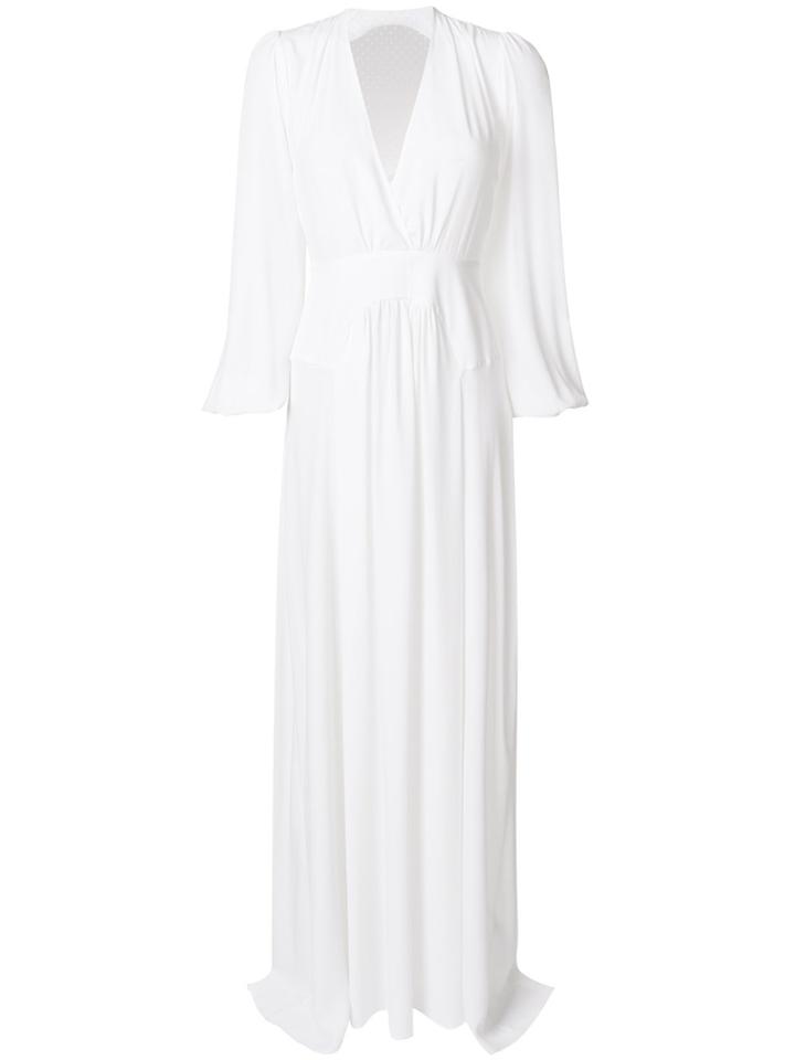 No21 V-neck Maxi Dress - White