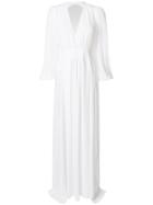 No21 V-neck Maxi Dress - White