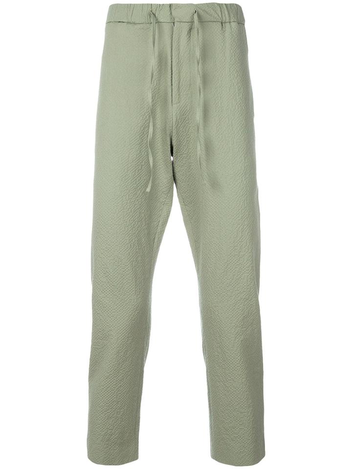 Cmmn Swdn Drawstring Fitted Trousers - Green