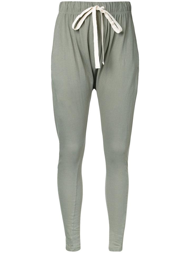 Bassike Slouch Trousers, Women's, Size: 10, Green, Cotton