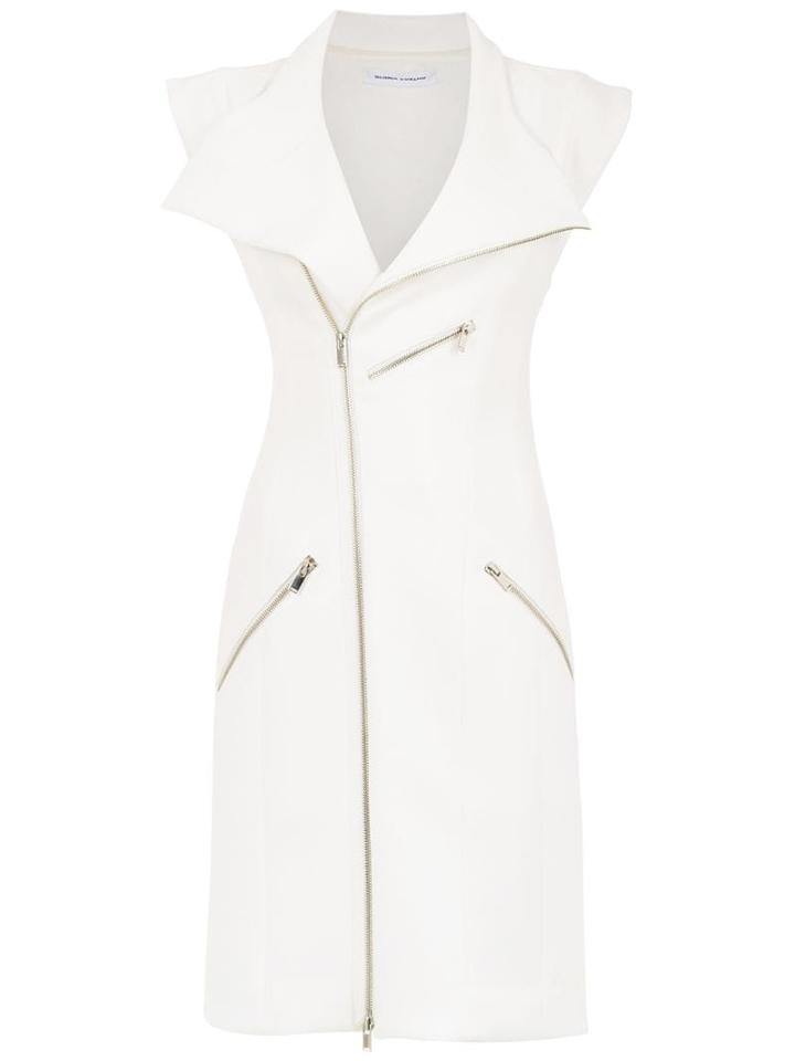 Gloria Coelho Biker-style Dress - White