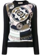 Tory Burch Printed Sweater - Blue