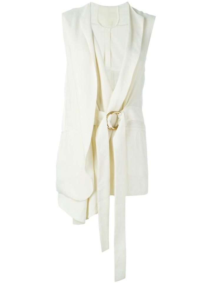 Petar Petrov Draped Belted Gilet