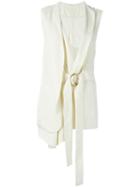 Petar Petrov Draped Belted Gilet