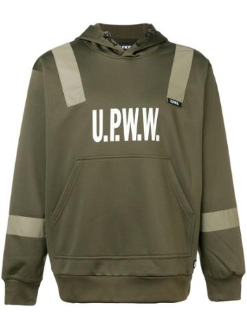 Upww Logo Print Hoodie - Green