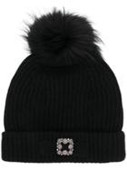 Max & Moi Pom Pom Cap - Black