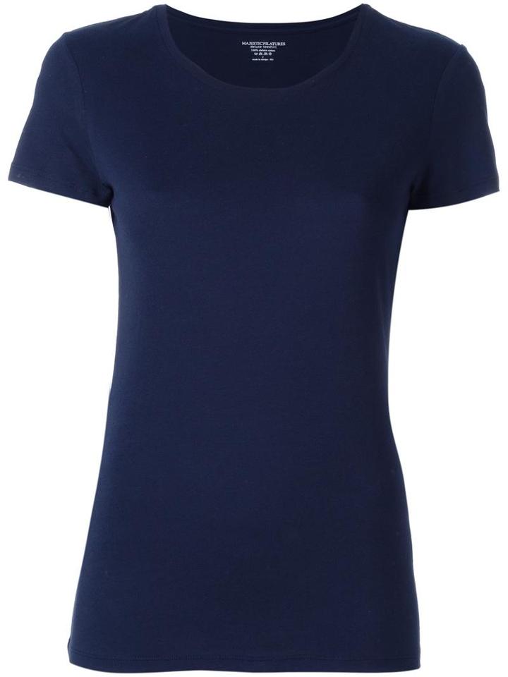 Majestic Filatures Classic T-shirt, Women's, Size: I, Blue, Cotton