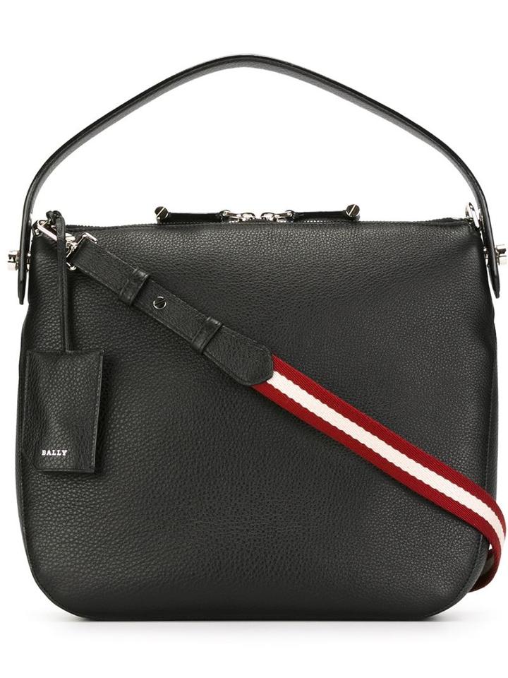 Bally Contrast Cross Body Strap Tote Bag