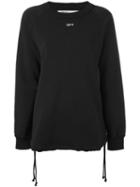 Off-white - Logo Print Jumper - Women - Cotton - Xs, Black, Cotton